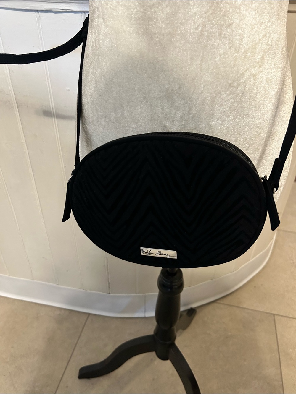 Retired Vera Bradley Zebra Flock Crossbody Bag/Black Velvet/NWOT